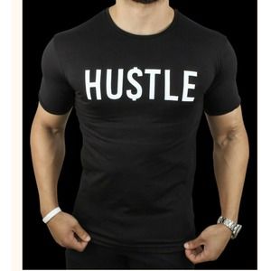 Mens TShirt Muscle Fit Gym Body building Tag Size XXL , USA size L , chest 44 bl